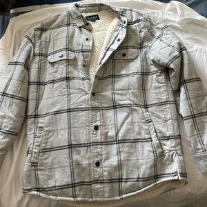 Mens PacSun lined shirt, size Medium.  Never worn, excellent condition.